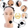 Mic Microphones Earhook Head-Mounted Stereo Headset Gaming with Windshield Rechargeable Bass Surround 5 Core Ratings (Wired)