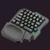 USB Keyboard One-handed Wired 35 Keys Luminous Gaming Keyboards For Tablet Colorful Ergonomics Gamer Keypad Hand Rest