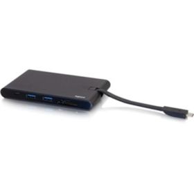 C2G USB C Dock with HDMI, VGA, Ethernet, USB, SD &amp; Power Delivery up to 100W