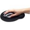Manhattan Wrist Gel Support Pad and Mouse Mat, Black, 241 ? 203 ? 40 mm, non slip base, Lifetime Warranty, Card Retail Packaging
