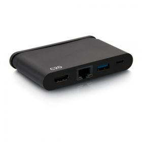 C2G USB C Dock with HDMI, USB, Ethernet, USB C &amp; Power Delivery up to 100W
