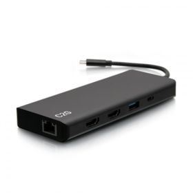 C2G 4K USB C Dual Monitor Dock with Power - HDMI, Ethernet, USB, 3.5mm &amp; 60W
