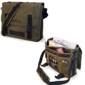 Mobile Edge ECO Carrying Case Rugged (Messenger) for 14" MacBook Pro - Olive