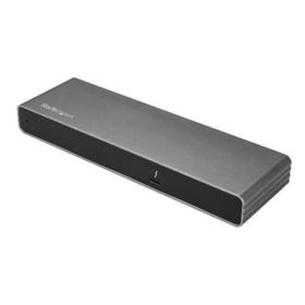 StarTech.com Thunderbolt 3 Dock - Dual 4K 60Hz Monitor TB3 Docking Station with DisplayPort, HDMI &amp; 1080p VGA - 85W Power Delivery