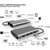 SMK-Link VP6950 USB-C 100W Mini Docking Station with Multi-Stream Triple Video