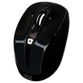 Adesso iMouse S60B iMouse S60 2.4 GHz Wireless Programmable Nano Mouse for Windows (Black)