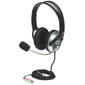 Manhattan 175555 Classic Stereo Headset with Flexible Microphone Boom