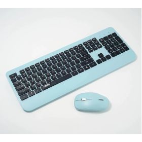 Uncaged Ergonomics KM1 Wireless Keyboard and Mouse Combo Light Blue