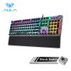 Gaming Mechanical Keyboard Retro Square Glowing Keycaps Backlit USB Wired 104 Anti-ghosting Gaming Keyboard for PC laptop