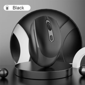 1600dpi 2.4Ghz Wireless Gaming Mouse Business Laptop Desktop Home Office Ergonomic Silent Mice For Computer with USB Receiver (Color: Black)