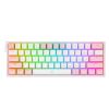 K617 RGB USB Mini Mechanical Gaming Keyboard Red Switch 61 Keys Wired detachable cable; portable for travel