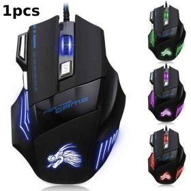 3200DPI LED Backlit Professional 6D USB Wired Gaming Game Mouse Computer PC Game Mice Laptop Pro Gamer Mice for PC Laptop (Color: B 1pcs)