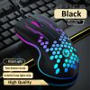 Mute Wired Gaming Mouse 1000 DPI Optical 3 Button USB Mouse With RGB BackLight Mute Mice for Desktop Laptop Computer Gamer Mouse