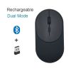 Bluetooth 5.1 2.4G Wireless Dual Mode Rechargeable Mouse Optical USB Gaming Computer Charing Mause New Arrival for Mac Ipad PC