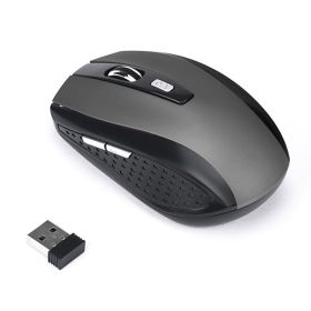 Wireless Mouse Gaming 2.4GHz Adjustable DPI 6 Buttons Optical Mouse USB Receiver Gamer For Mouse Mice For pc Laptop computer (Color: sliver)