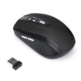 Wireless Mouse Gaming 2.4GHz Adjustable DPI 6 Buttons Optical Mouse USB Receiver Gamer For Mouse Mice For pc Laptop computer (Color: matte black)