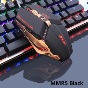 Professional gamer Gaming Mouse 8D 3200DPI Adjustable Wired Optical LED Computer Mice USB Cable Mouse for laptop PC (Color: MMR5 black)