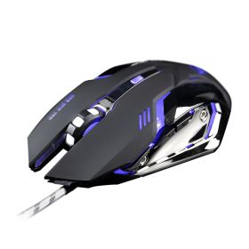 Professional gamer Gaming Mouse 8D 3200DPI Adjustable Wired Optical LED Computer Mice USB Cable Mouse for laptop PC (Color: MMR2 black)
