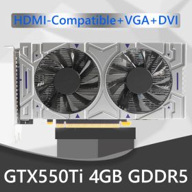 GTX550Ti 1GB 2GB 4GB 6GB 8GB Computer Graphic Card 192bit GDDR5 NVIDIA PCI-Express 2.0 Gaming Video Cards with Dual Cooling Fans (Color: 4GB  GDDR5)