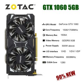 ZOTAC GAMING Graphic Card GTX 1060 3GB 5GB 6GB Video Cards GPU (Color: ZOTAC GTX 1060 5GB)