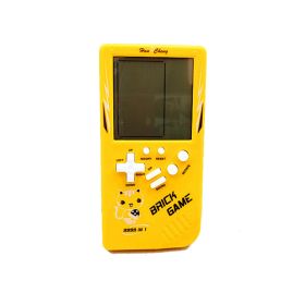 Mini Portable Retro Handheld game console Children classic nostalgic game machine Educational toys elderly Game players (Color: Yellow)