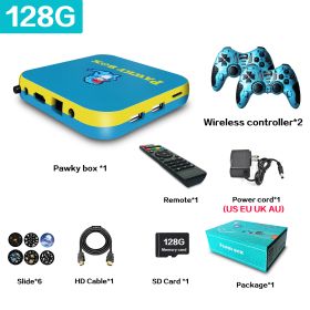 Pawky Box Game Console for PS1/DC/Naomi 50000+ Games Super Console WiFi Mini TV Kid Retro 4K Video Game Player (Color: 128G 41000 Games BY)