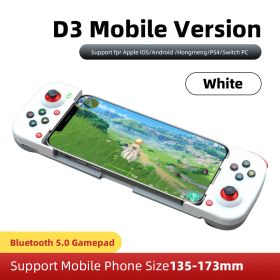 Wireless Gamepad Bluetooth-compatible Type-C Gaming Controller Portable Joystick Gamepads For PS4 IOS Android /switch PC (Color: White)