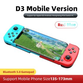 Wireless Gamepad Bluetooth-compatible Type-C Gaming Controller Portable Joystick Gamepads For PS4 IOS Android /switch PC (Color: Red Blue)