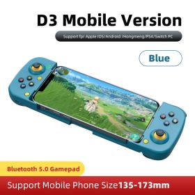 Wireless Gamepad Bluetooth-compatible Type-C Gaming Controller Portable Joystick Gamepads For PS4 IOS Android /switch PC (Color: Blue)