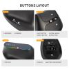 M618C Wireless Silent Ergonomic Vertical 6 Buttons Gaming Mouse USB Receiver RGB 1600 DPI Optical Mice With For PC Laptop