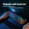 Gaming Mechanical Keyboard Retro Square Glowing Keycaps Backlit USB Wired 104 Anti-ghosting Gaming Keyboard for PC laptop