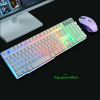 Gaming Keyboard and Mouse Sets Rainbow Backlit Ergonomic Usb + FREE Mouse Pads